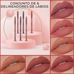 LIPLINER™ - Conjunto de 6 Lápis Delineador de Labios