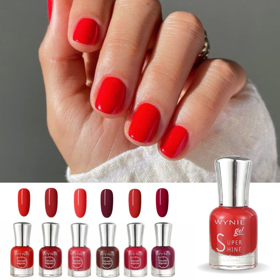 Conjunto de 6 Esmaltes de unhas com Efeito Gel -  SUPERSHINE™