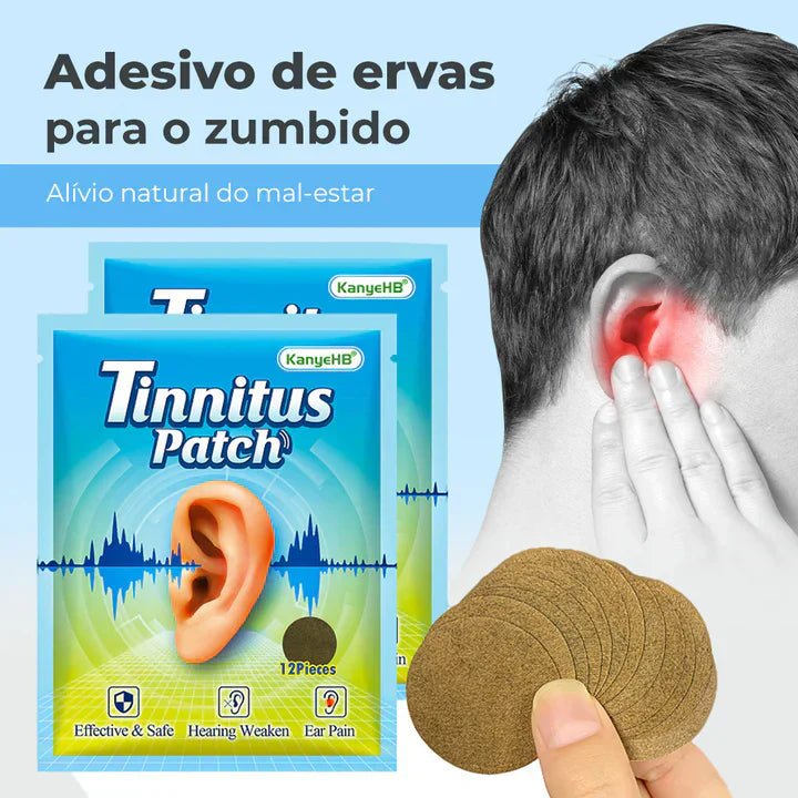 ADESIVO HERBAL PARA ZUMBIDO NO OUVIDO - TINICALM™