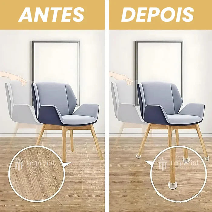 MOVEFLEX™ – TAMPA DE SILICONE PARA PÉS DE MÓVEIS (PROTEGE CONTRA RISCOS E BARULHOS)