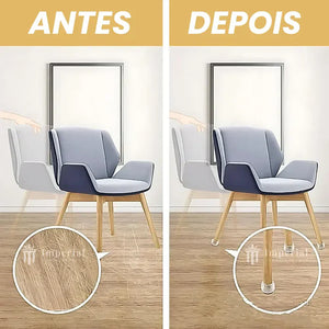 MOVEFLEX™ – TAMPA DE SILICONE PARA PÉS DE MÓVEIS (PROTEGE CONTRA RISCOS E BARULHOS)