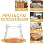 MOVEFLEX™ – TAMPA DE SILICONE PARA PÉS DE MÓVEIS (PROTEGE CONTRA RISCOS E BARULHOS)