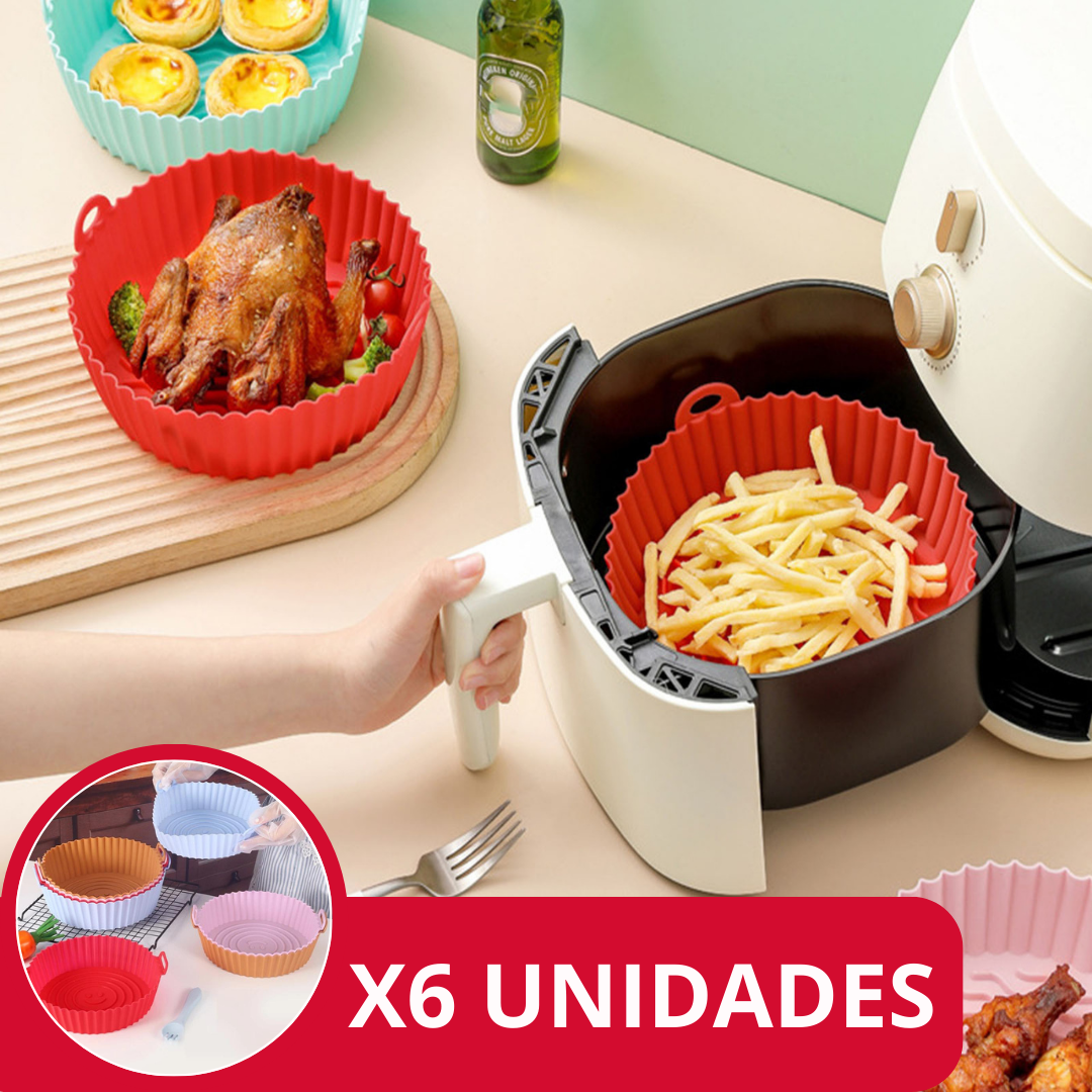 CONJUNTO DE TABULEIROS DE SILICONE PARA FRITADEIRAS - COMPLETE FRYER™