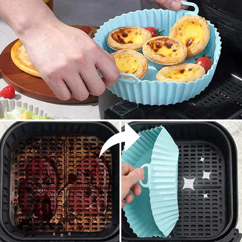 CONJUNTO DE TABULEIROS DE SILICONE PARA FRITADEIRAS - COMPLETE FRYER™